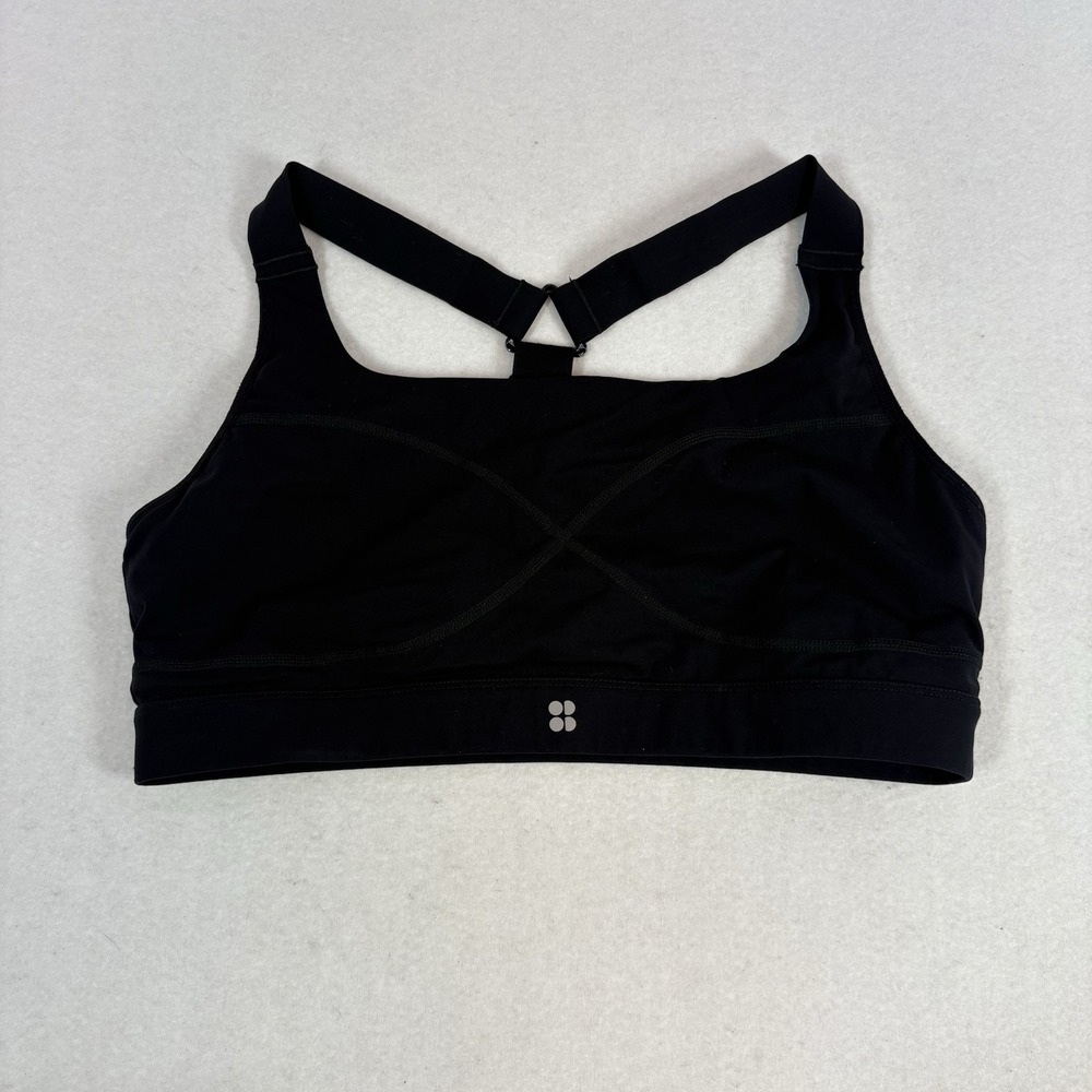 Sweaty Betty Sports Bra Black Size XL Athletic Workout No Cups Support